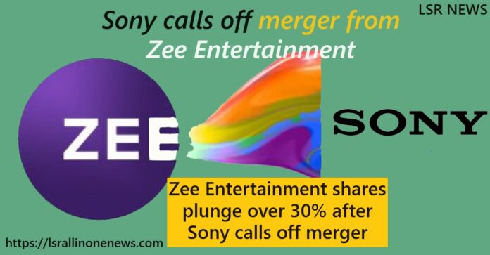 Zee Entertainment shares plunge over 25% after Sony calls off merger