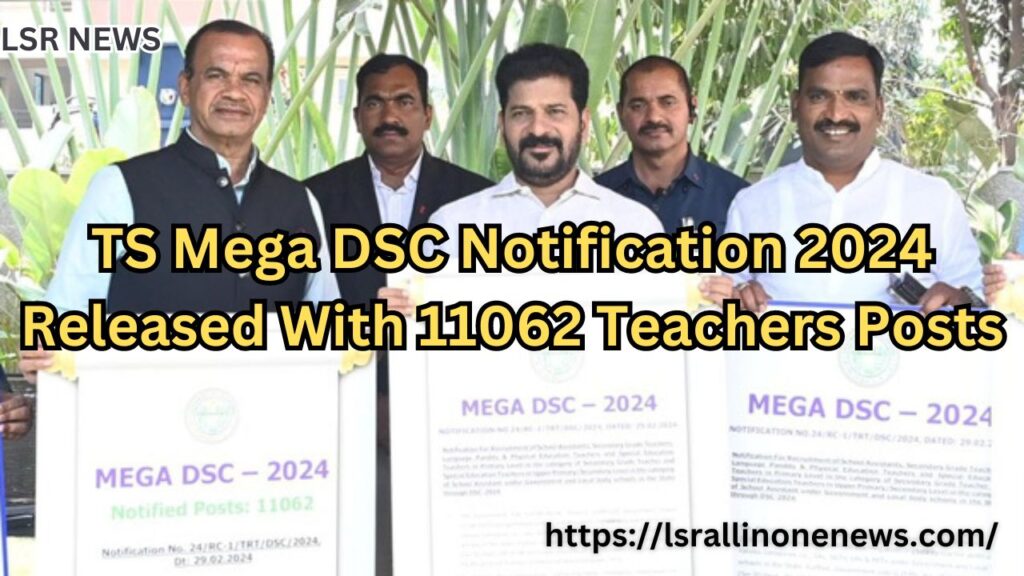 TS Mega DSC Notification 2024 Out for 11062 SGT, PET, SA Posts, Apply